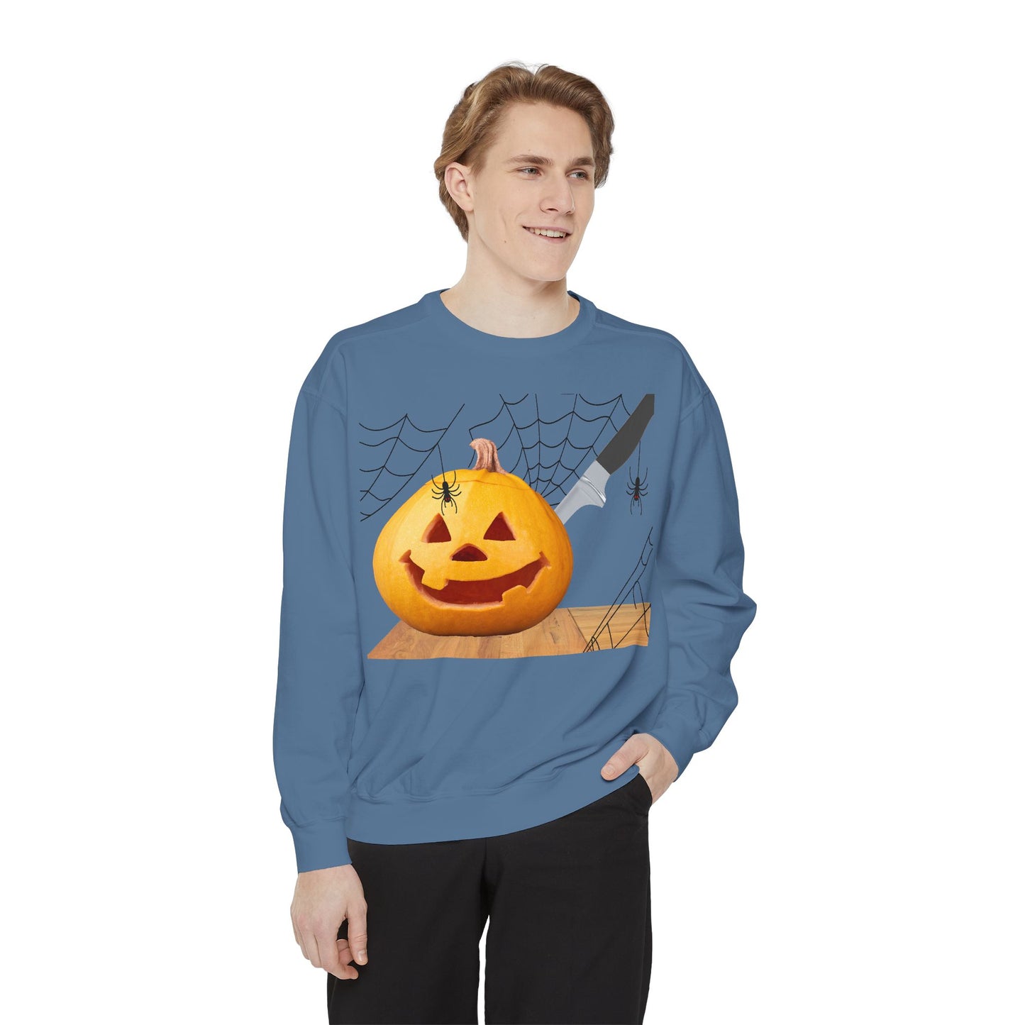 Spooky Pumpkin Sweatshirt, Halloween Apparel, Fall Fashion, Cozy Unisex Crewneck, Pumpkin Decor, Family Friendly Halloween