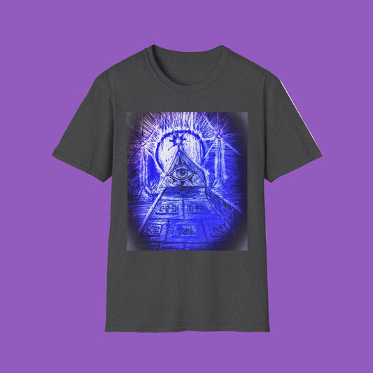 Mystical Pyramid Unisex T-Shirt, Trendy Graphic Tee, Eye of Providence Shirt