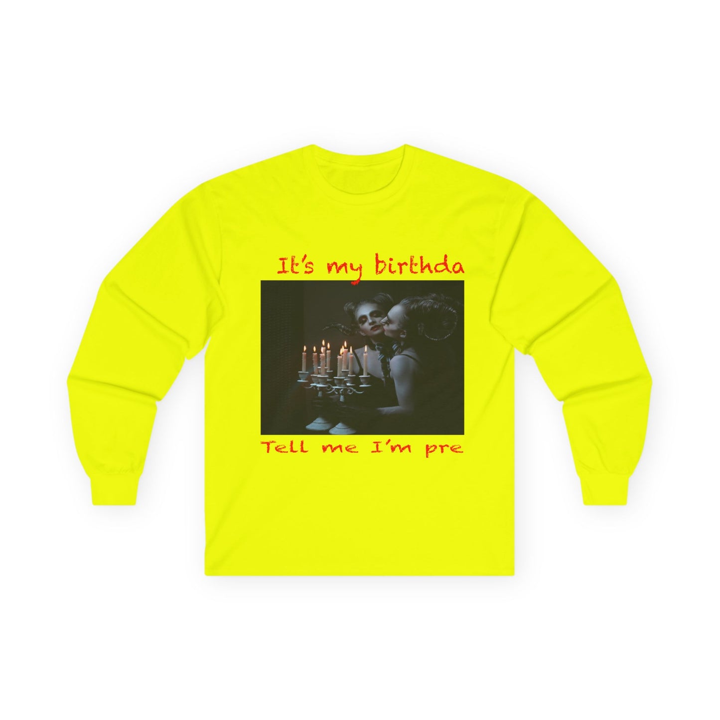 Disturbed Birthday Celebration Long Sleeve Tee, Fun Birthday Shirt, Unisex Casual Tee, Funny Gift for Dog Lovers, Party Outfit