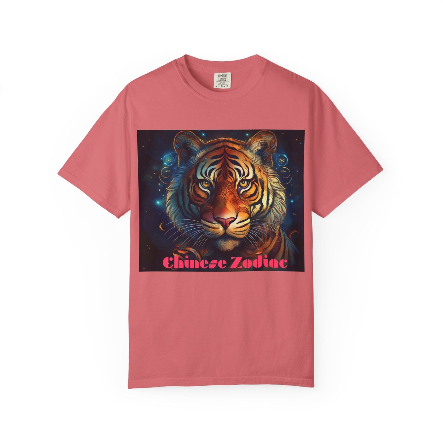 Chic Chinese Zodiac Tiger T-Shirt, Unisex Graphic Tee, Astrology Apparel, Zodiac Fashion, Year of the Tiger Shirt