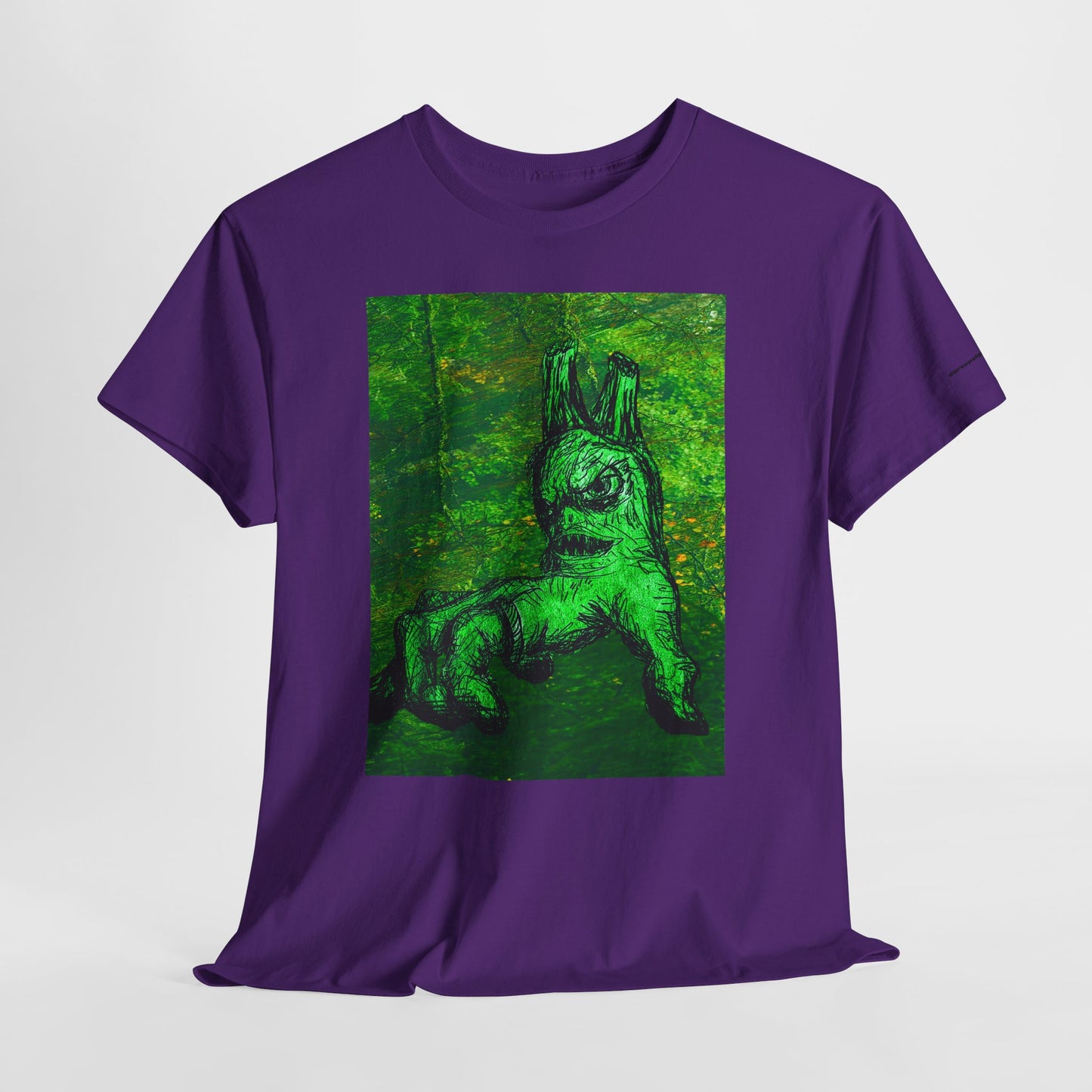 Graphic Tee — Neon Green Fantasy Art