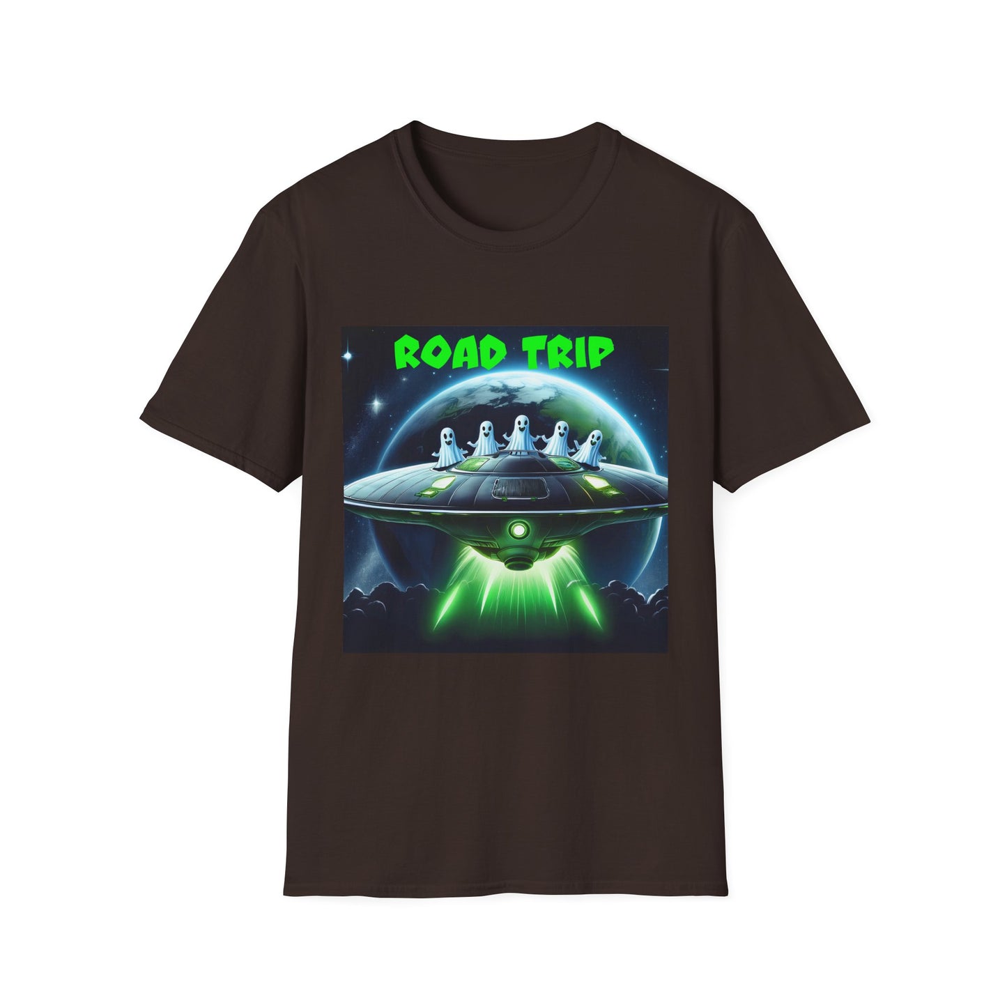 Retro Road Trip Alien T-Shirt | Unisex Graphic Tee, Space Adventure Shirt, Gift for Travelers, Cool Summer Tee, Road Trip Essentials