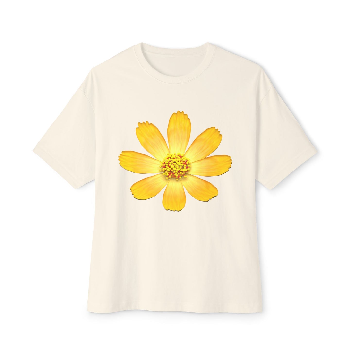 Yellow Petals Oversized Tee