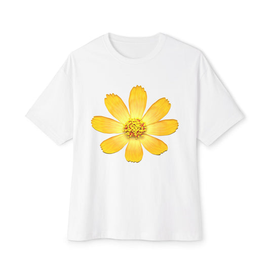 Yellow Petals Oversized Tee