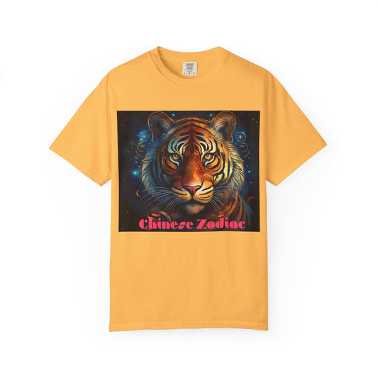 Chic Chinese Zodiac Tiger T-Shirt, Unisex Graphic Tee, Astrology Apparel, Zodiac Fashion, Year of the Tiger Shirt