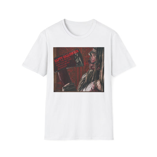 Halloween Horror Movie Axe Girl Unisex T-Shirt, Spooky Gift, Graphic Tee, Halloween Costume, Casual Wear, Men’s & Women’s Tee