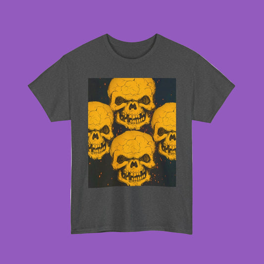 Halloween Skull Corners Graphic Tee, Unisex
