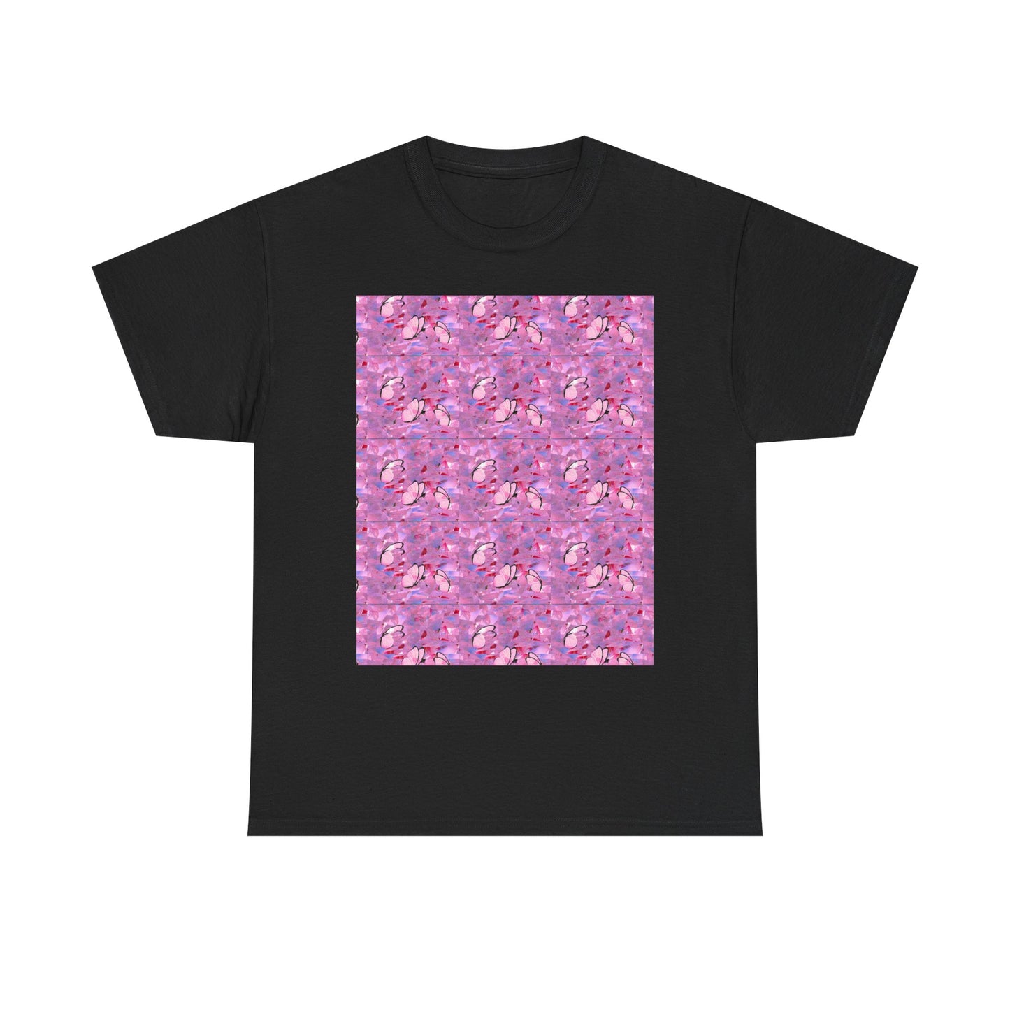 Colorful Floral and Glass Fish Pattern Tee, Unisex T-Shirt, Spring Fashion, Gift for Her, Casual Wear, Eco-Friendly Apparel, Birthday Gift