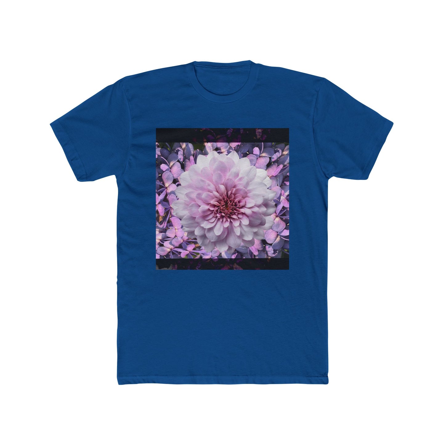 Floral Lilacs Bloom Unisex Cotton Crew Tee, Floral T-Shirt, Summer Outfit, Gift for Nature Lovers, Eco-Friendly Apparel, Botanical Tee