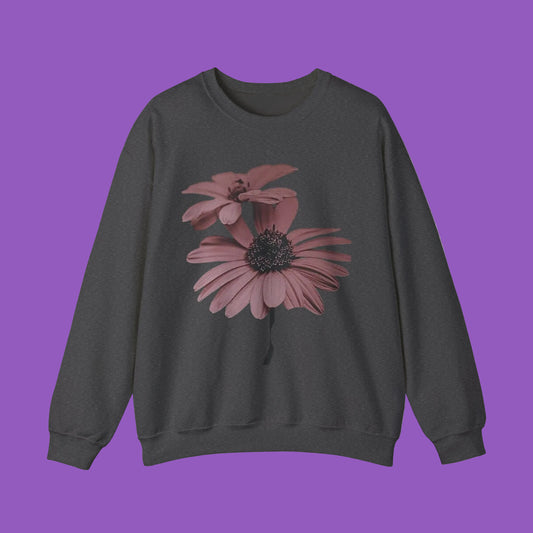 Faded Floral Crewneck Sweatshirt