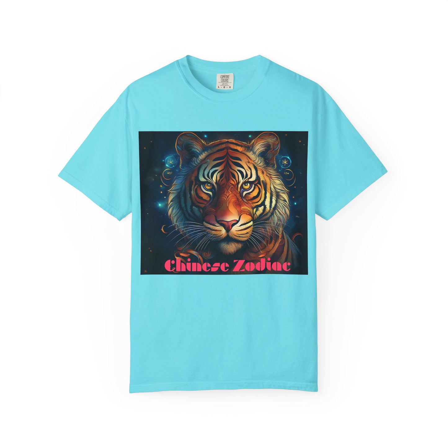 Chic Chinese Zodiac Tiger T-Shirt, Unisex Graphic Tee, Astrology Apparel, Zodiac Fashion, Year of the Tiger Shirt