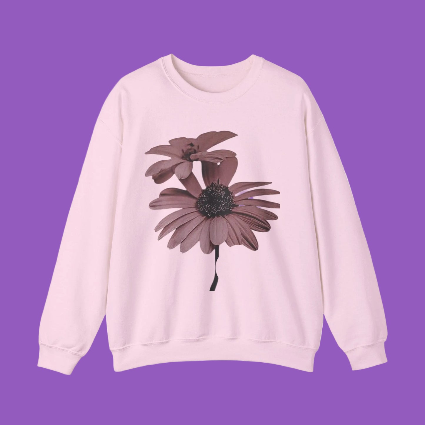 Faded Floral Crewneck Sweatshirt