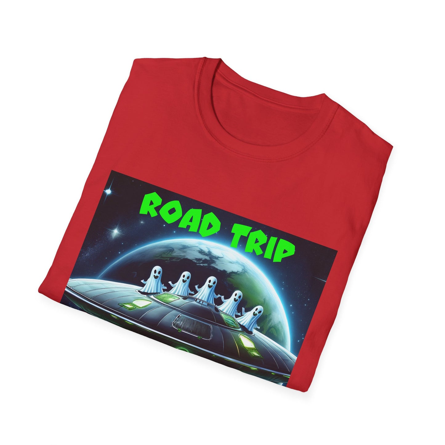 Retro Road Trip Alien T-Shirt | Unisex Graphic Tee, Space Adventure Shirt, Gift for Travelers, Cool Summer Tee, Road Trip Essentials