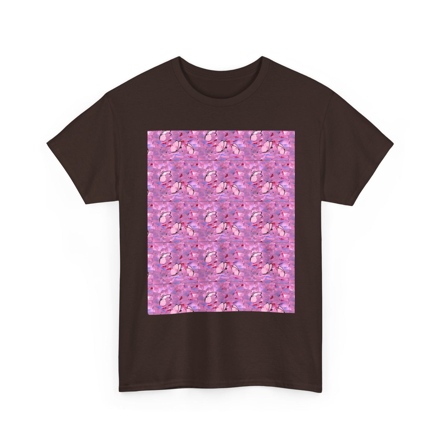 Colorful Floral and Glass Fish Pattern Tee, Unisex T-Shirt, Spring Fashion, Gift for Her, Casual Wear, Eco-Friendly Apparel, Birthday Gift