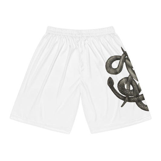 Snake Print Basketball Shorts - Unique Athletic Wear for Sport Lovers