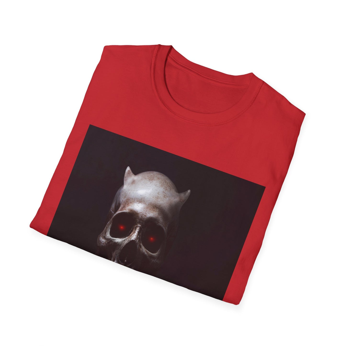 Spooky Skull BOO Halloween Tee, Unisex Softstyle T-Shirt, Halloween Apparel, Casual Ghost Shirt, October Fun Wear, Boo T-Shirt