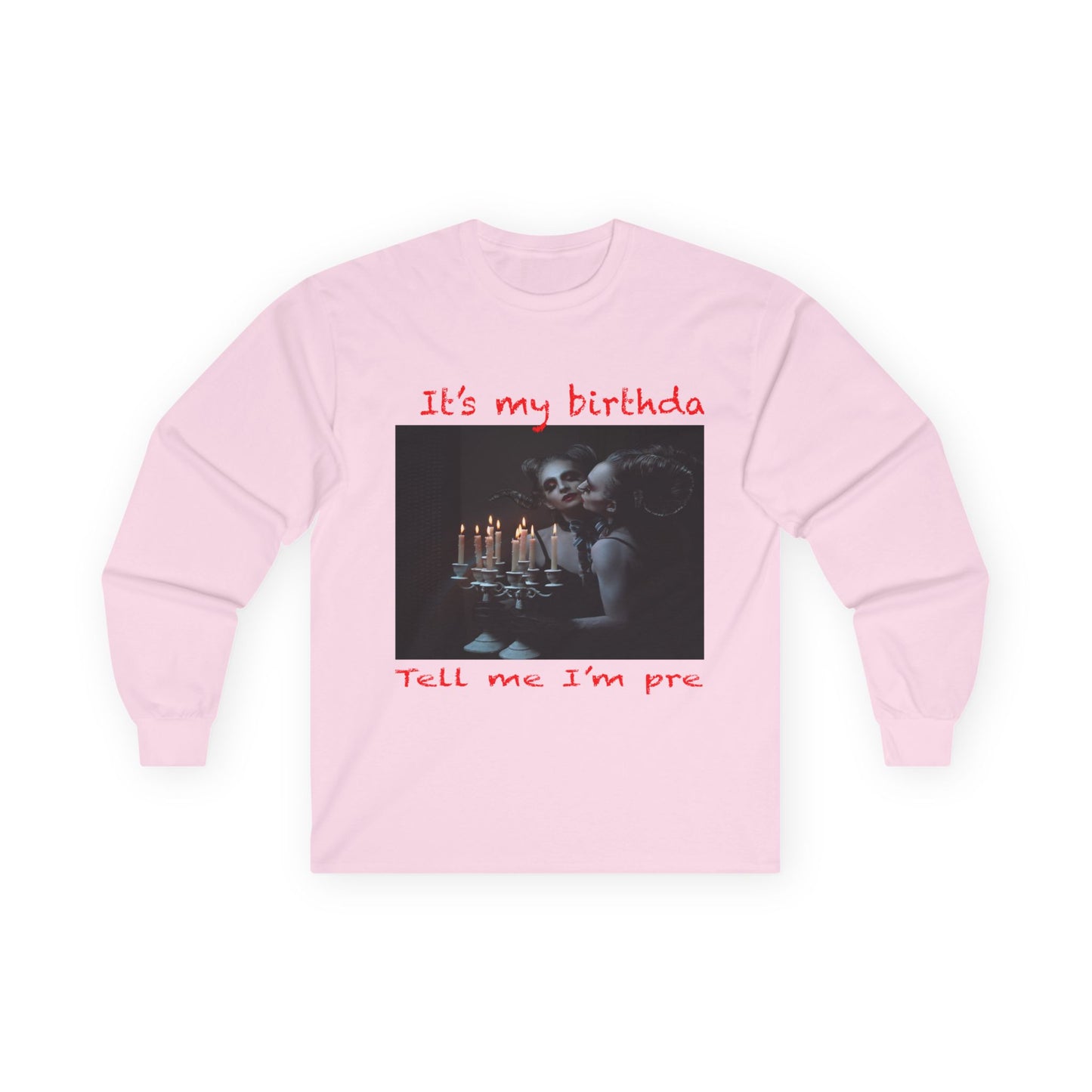 Disturbed Birthday Celebration Long Sleeve Tee, Fun Birthday Shirt, Unisex Casual Tee, Funny Gift for Dog Lovers, Party Outfit