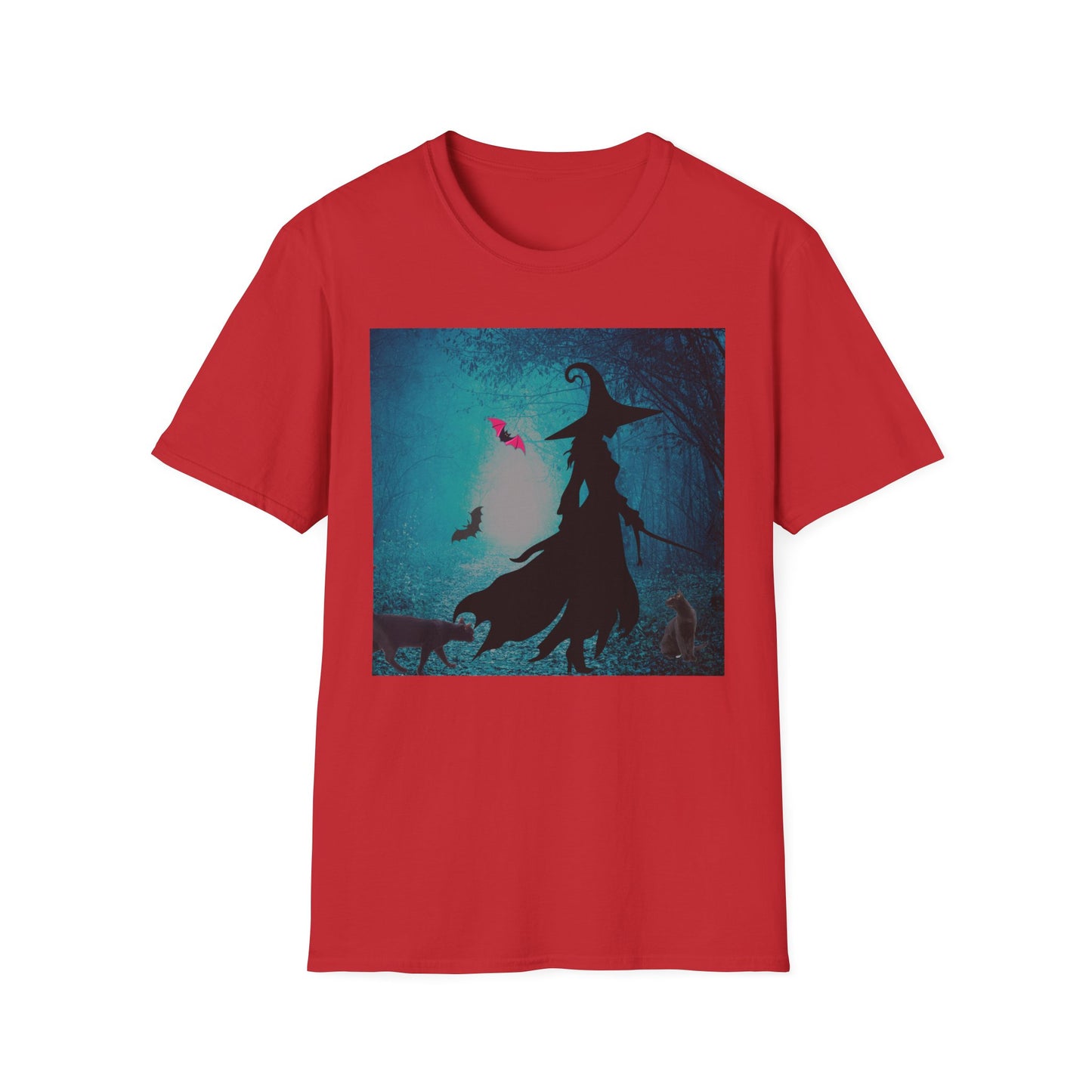 Magical Witch Art T-Shirt, Halloween Tee, Witchy Apparel, Gift for Her, Cute Graphic Shirt, Soft Unisex T-Shirt
