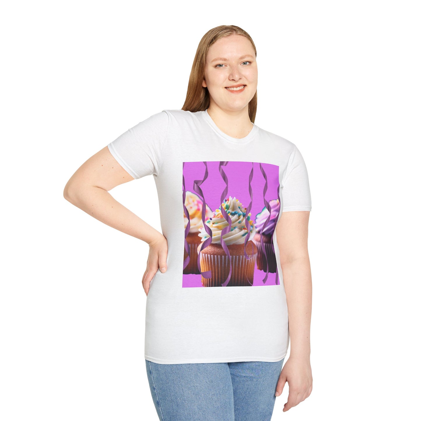 Colorful Cupcake Unisex T-Shirt | Sweet Treats Tee, Birthday Gift, Dessert Lover’s Apparel, Cute Food Shirt, Fun Casual Wear