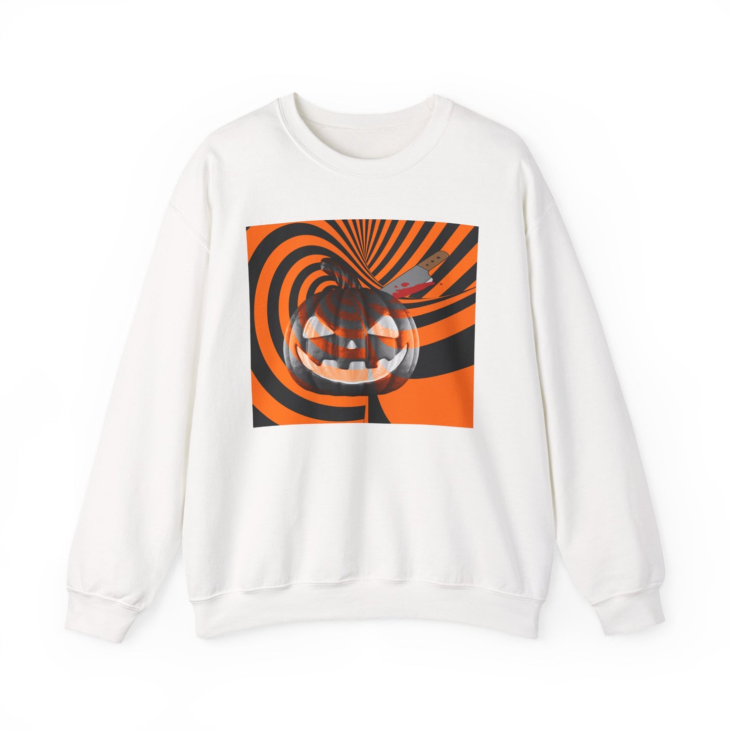 Halloween Pumpkin Crewneck Sweatshirt
