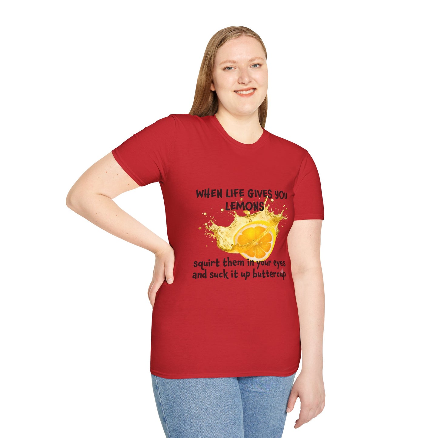 Playful Lemon Quote T-Shirt, Funny Gift Tee, Inspirational Humor Shirt, Casual Wear, Summer Vibes, Birthday Present