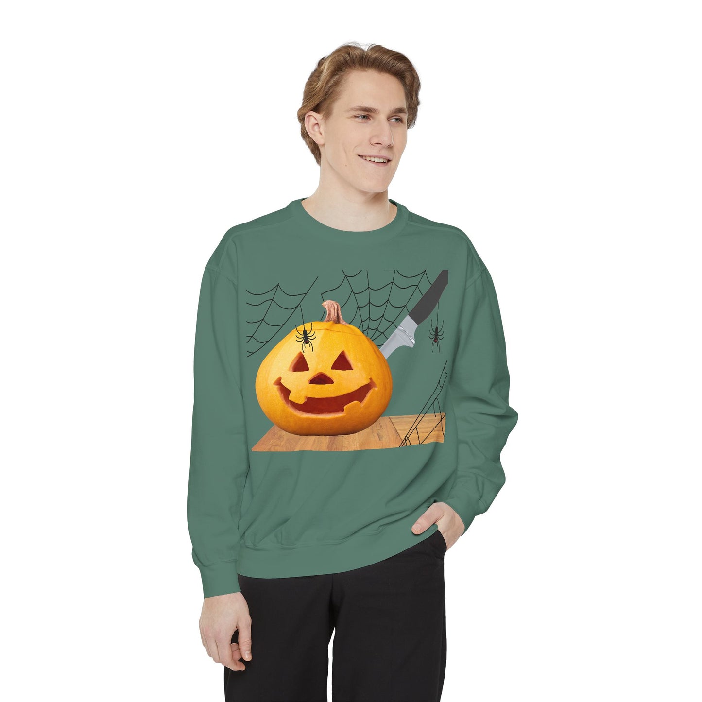 Spooky Pumpkin Sweatshirt, Halloween Apparel, Fall Fashion, Cozy Unisex Crewneck, Pumpkin Decor, Family Friendly Halloween