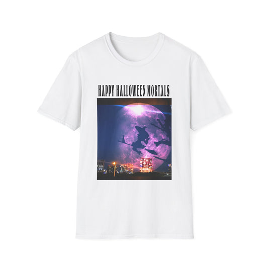 Halloween Graphic Tee, Witch Unisex Softstyle T-Shirt, Spooky Apparel, Trick or Treat Shirt, Halloween Gifts, Fall Fashion