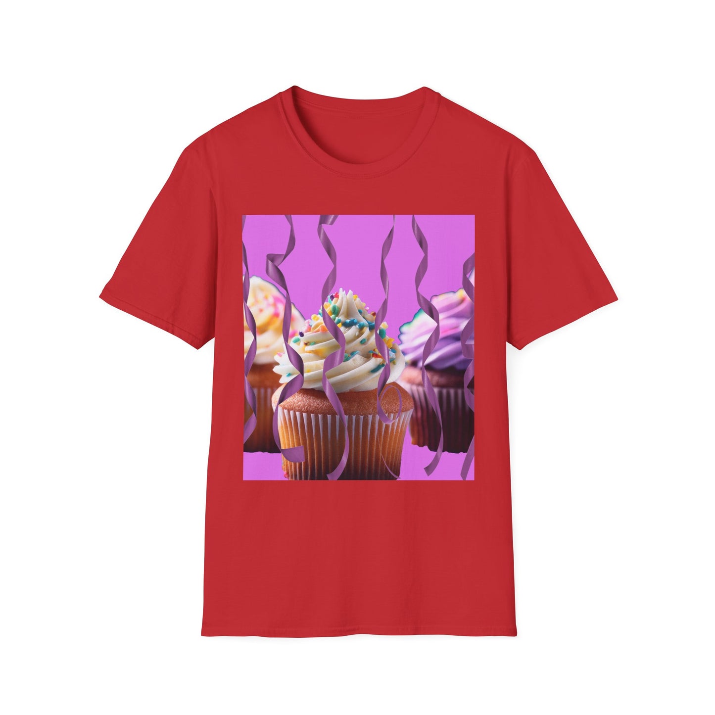 Colorful Cupcake Unisex T-Shirt | Sweet Treats Tee, Birthday Gift, Dessert Lover’s Apparel, Cute Food Shirt, Fun Casual Wear