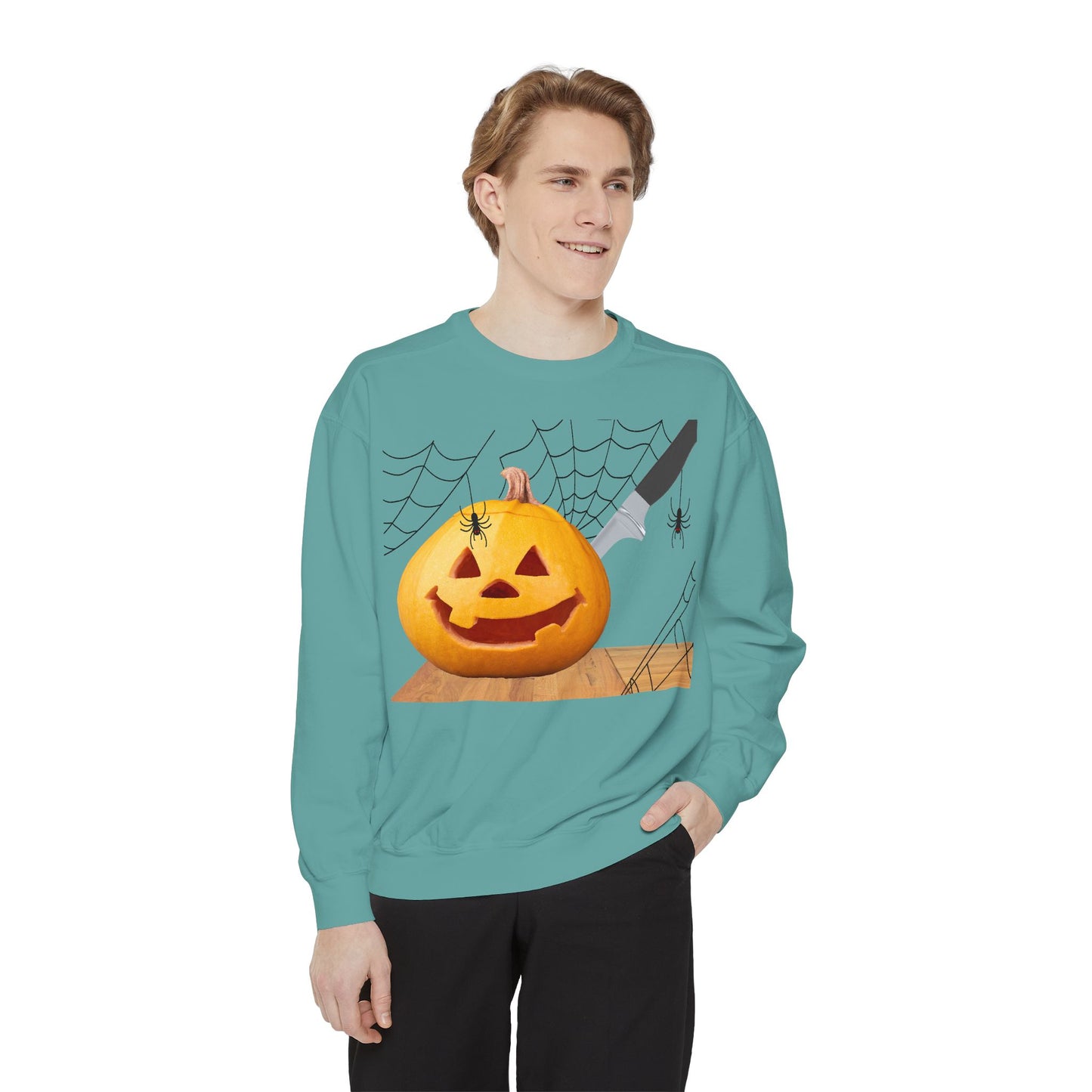 Spooky Pumpkin Sweatshirt, Halloween Apparel, Fall Fashion, Cozy Unisex Crewneck, Pumpkin Decor, Family Friendly Halloween