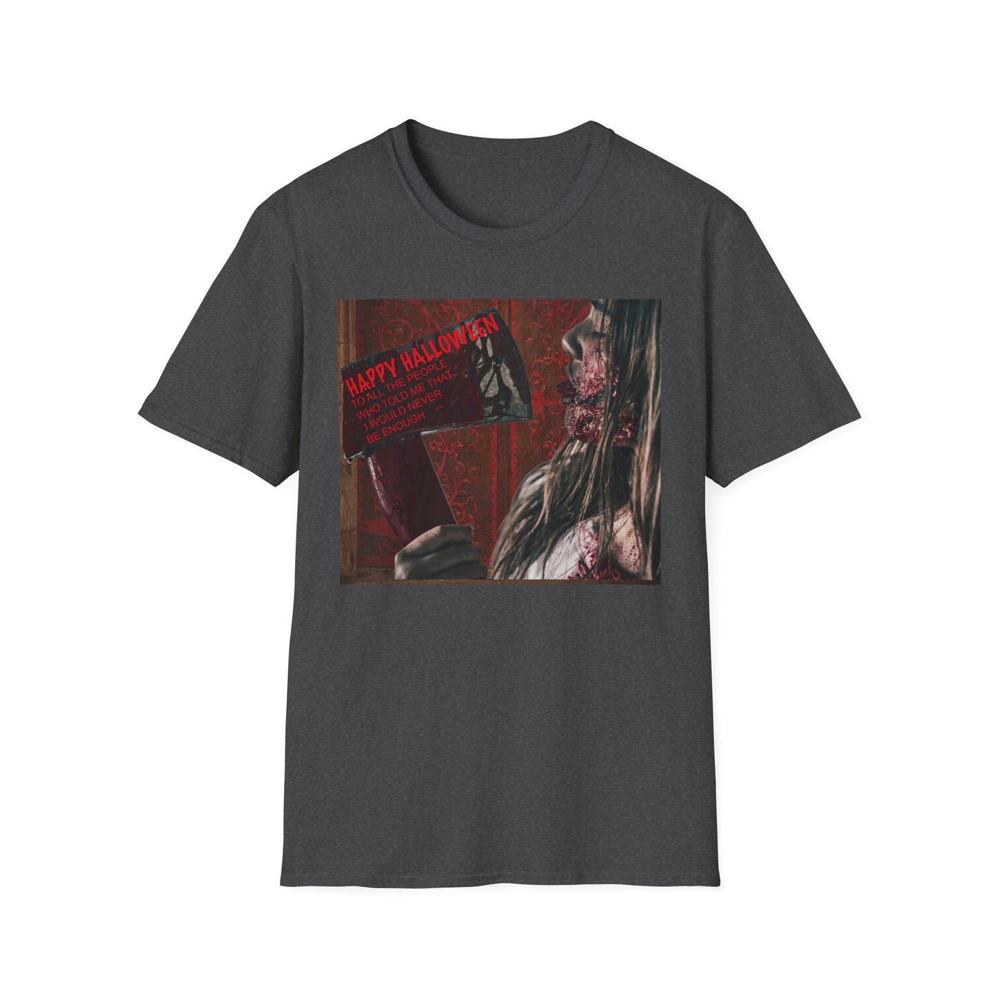 Halloween Horror Movie Axe Girl Unisex T-Shirt, Spooky Gift, Graphic Tee, Halloween Costume, Casual Wear, Men’s & Women’s Tee