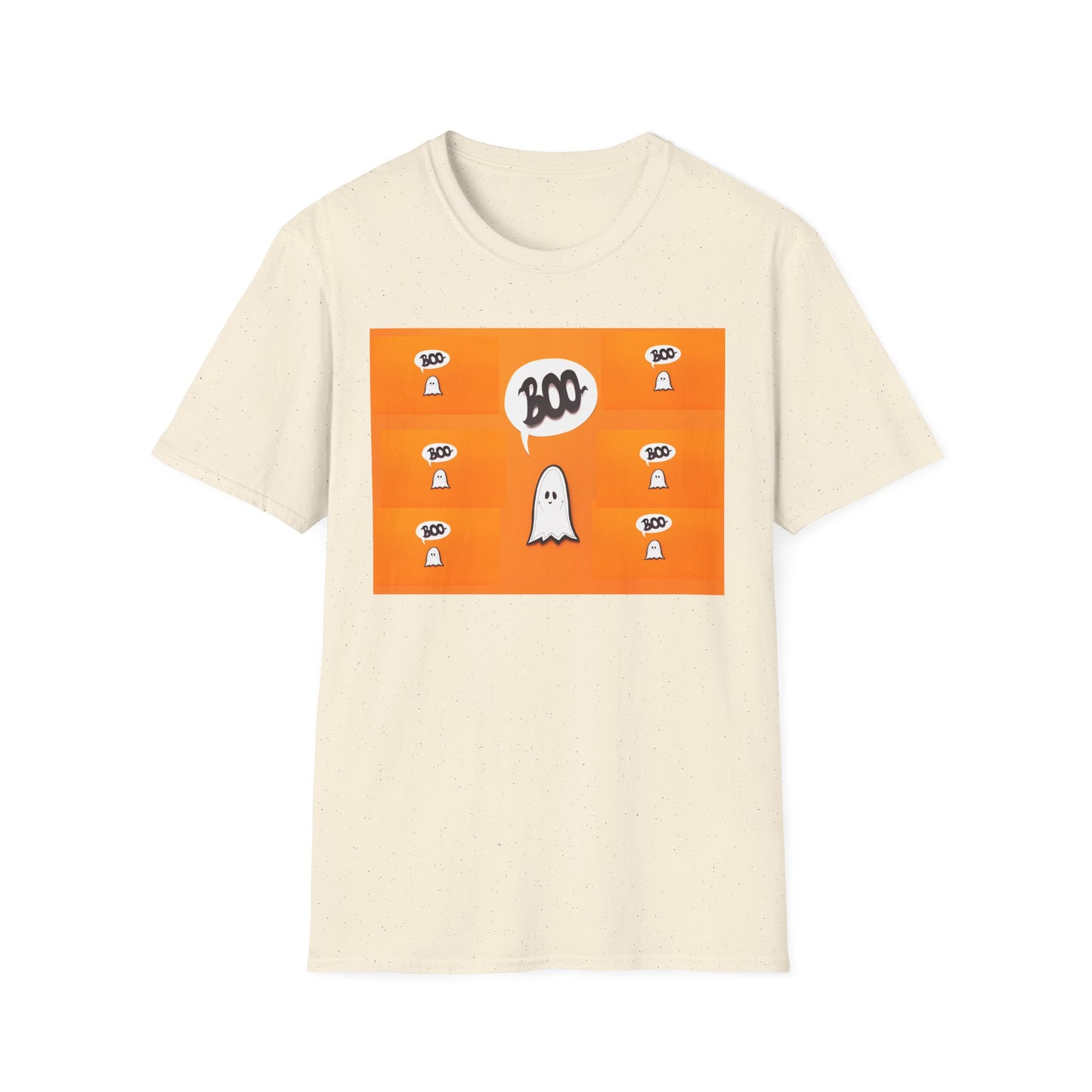Halloween Ghost 'Boo' Unisex T-Shirt | Spooky Vibes, Costume, Fall Festivities, Trick-or-Treat, Fun Graphic Tee