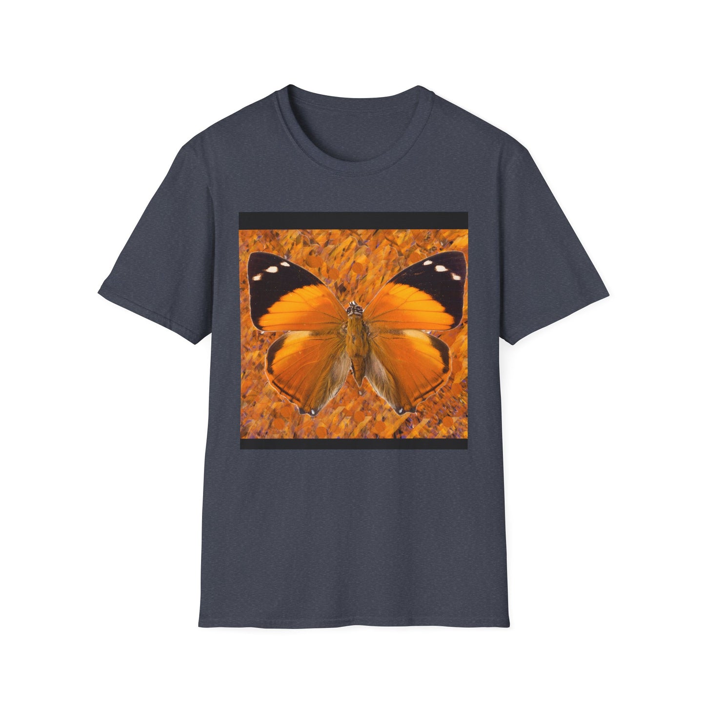 Butterfly Vibe Unisex Softstyle T-Shirt, Casual Wear, Nature Lover Gift, Eco-Friendly Apparel, Spring Fashion, Art Tee