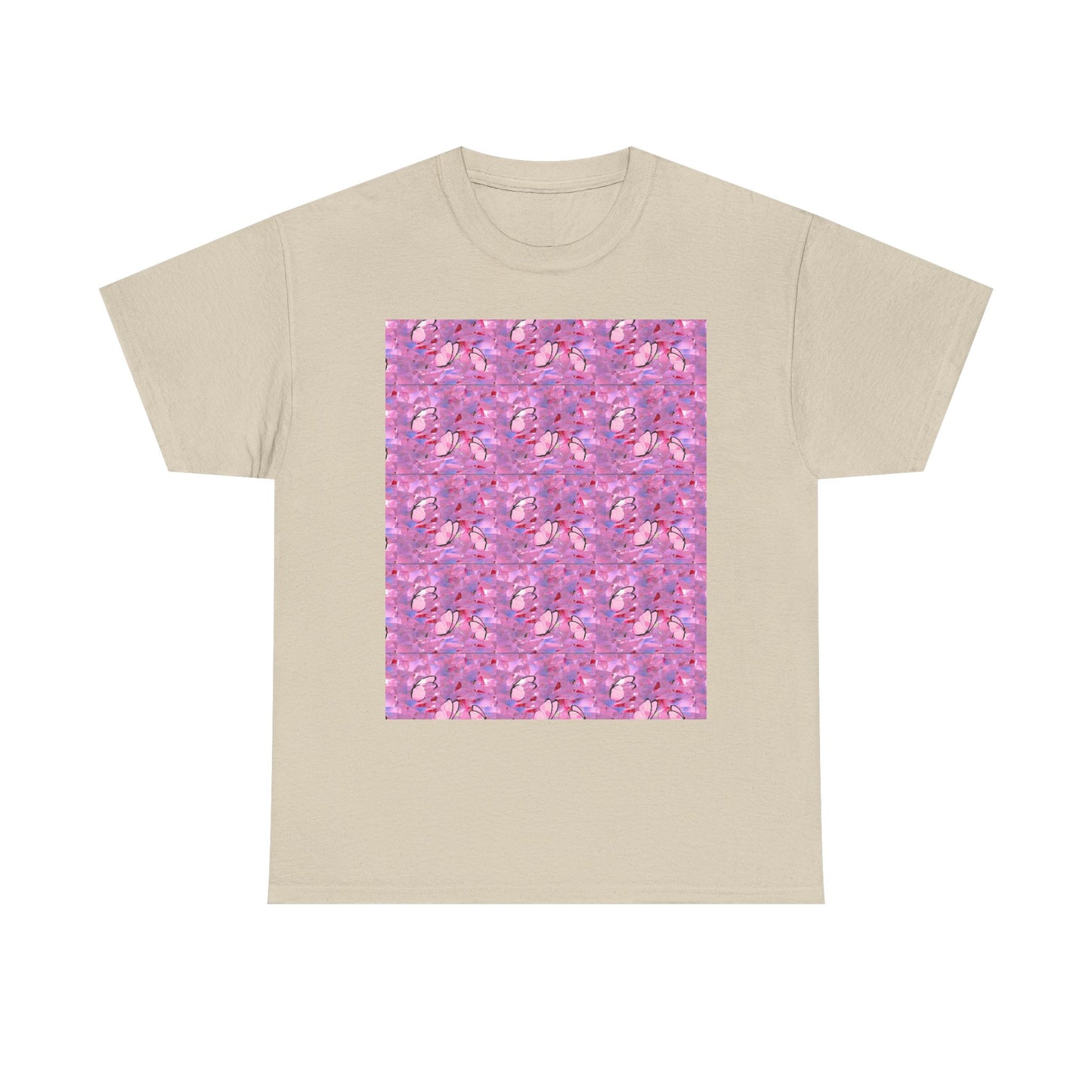 Colorful Floral and Glass Fish Pattern Tee, Unisex T-Shirt, Spring Fashion, Gift for Her, Casual Wear, Eco-Friendly Apparel, Birthday Gift