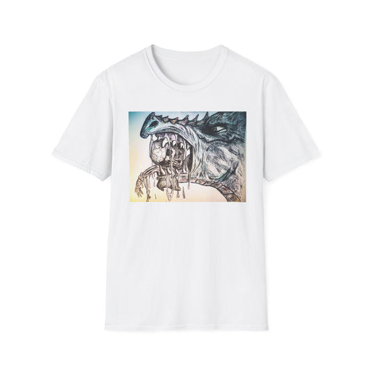 Graphic Dragon Art Unisex T-Shirt, Unique Gift for Ocean Lovers, Summer Vibes, Casual Wear, Perfect for Beach Days, Art Parties
