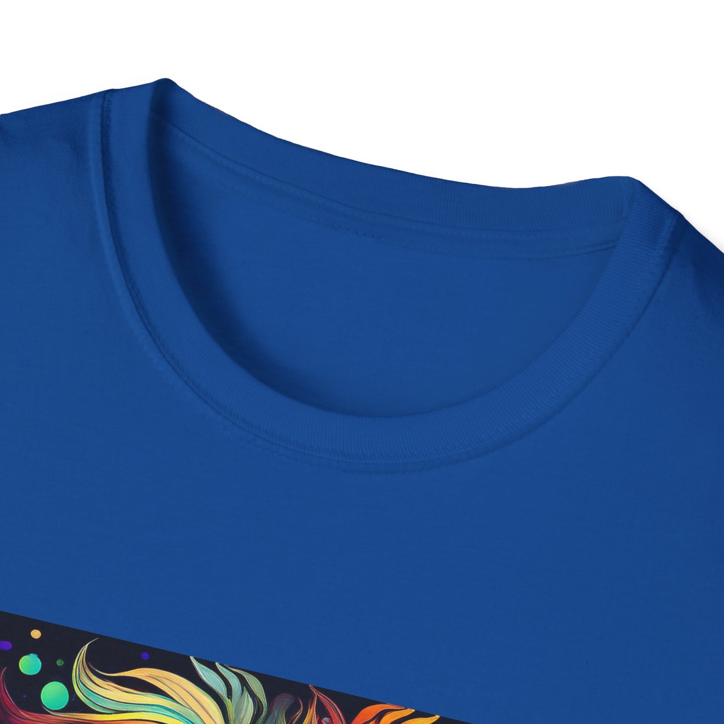 Colorful Leo Unisex Softstyle T-Shirt, Lion Graphic Tee for Animal Lovers, Astrology Shirt, Bold Art Wear, Gift for Leo Zodiac Fans