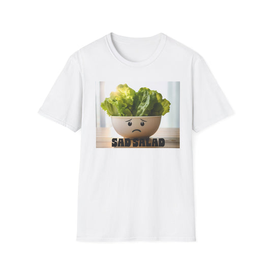 Cute T-Shirt with Sad Salad Face Design