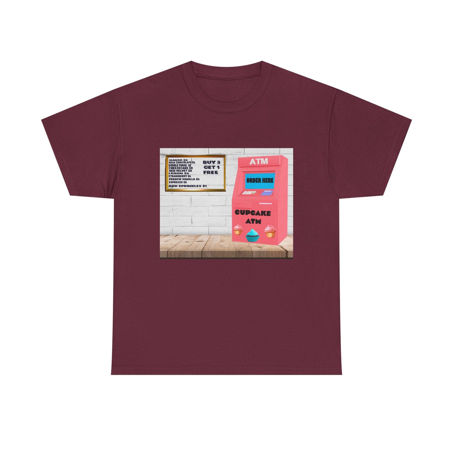 Cupcake ATM Tee Shirt
Unisex Cotton