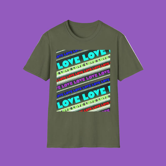 Love-Themed Unisex T-Shirt | Softstyle | Perfect for Pride, Birthdays, Anniversaries, Casual Wear, Gifts