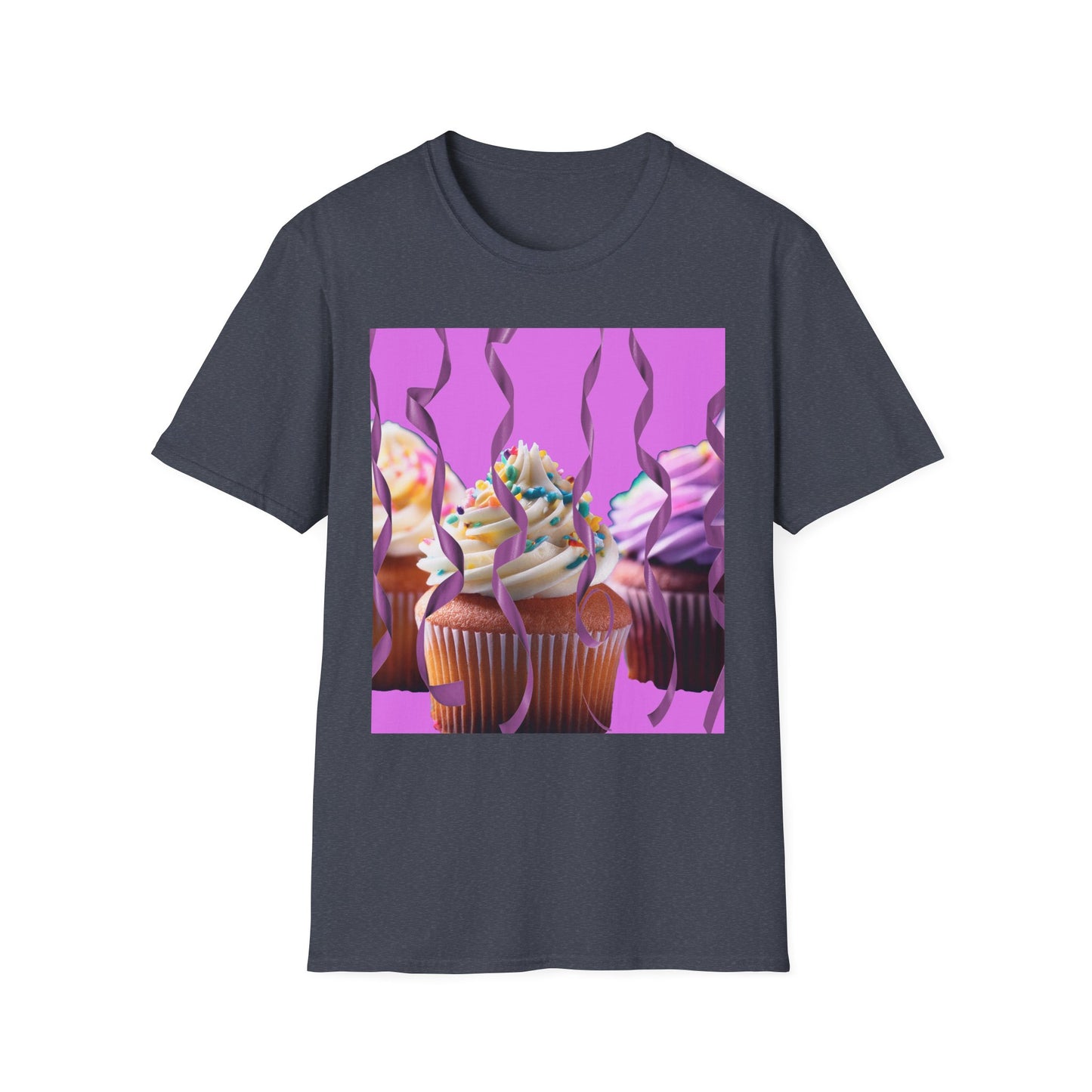 Colorful Cupcake Unisex T-Shirt | Sweet Treats Tee, Birthday Gift, Dessert Lover’s Apparel, Cute Food Shirt, Fun Casual Wear