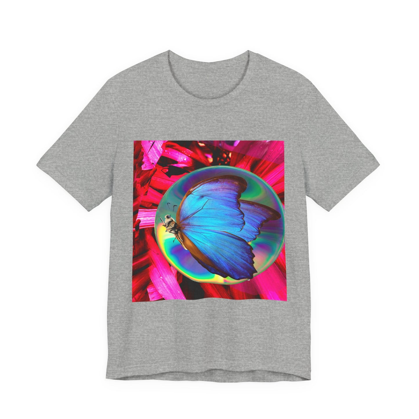 Colorful Butterfly Graphic Tee, Butterfly Shirt, Unisex T-Shirt, Nature Lover Gift, Casual Summer Wear, Vibrant Art Tee