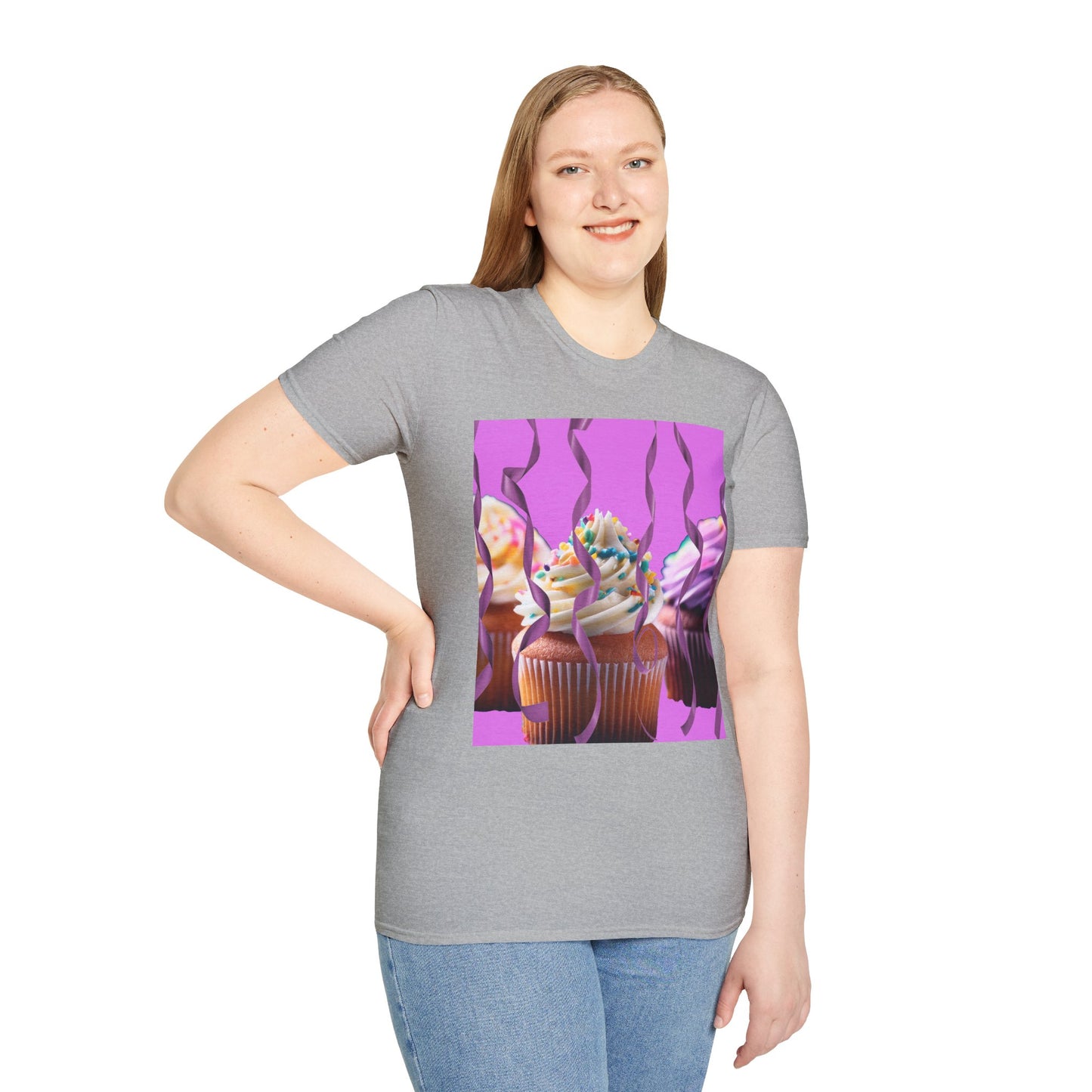 Colorful Cupcake Unisex T-Shirt | Sweet Treats Tee, Birthday Gift, Dessert Lover’s Apparel, Cute Food Shirt, Fun Casual Wear