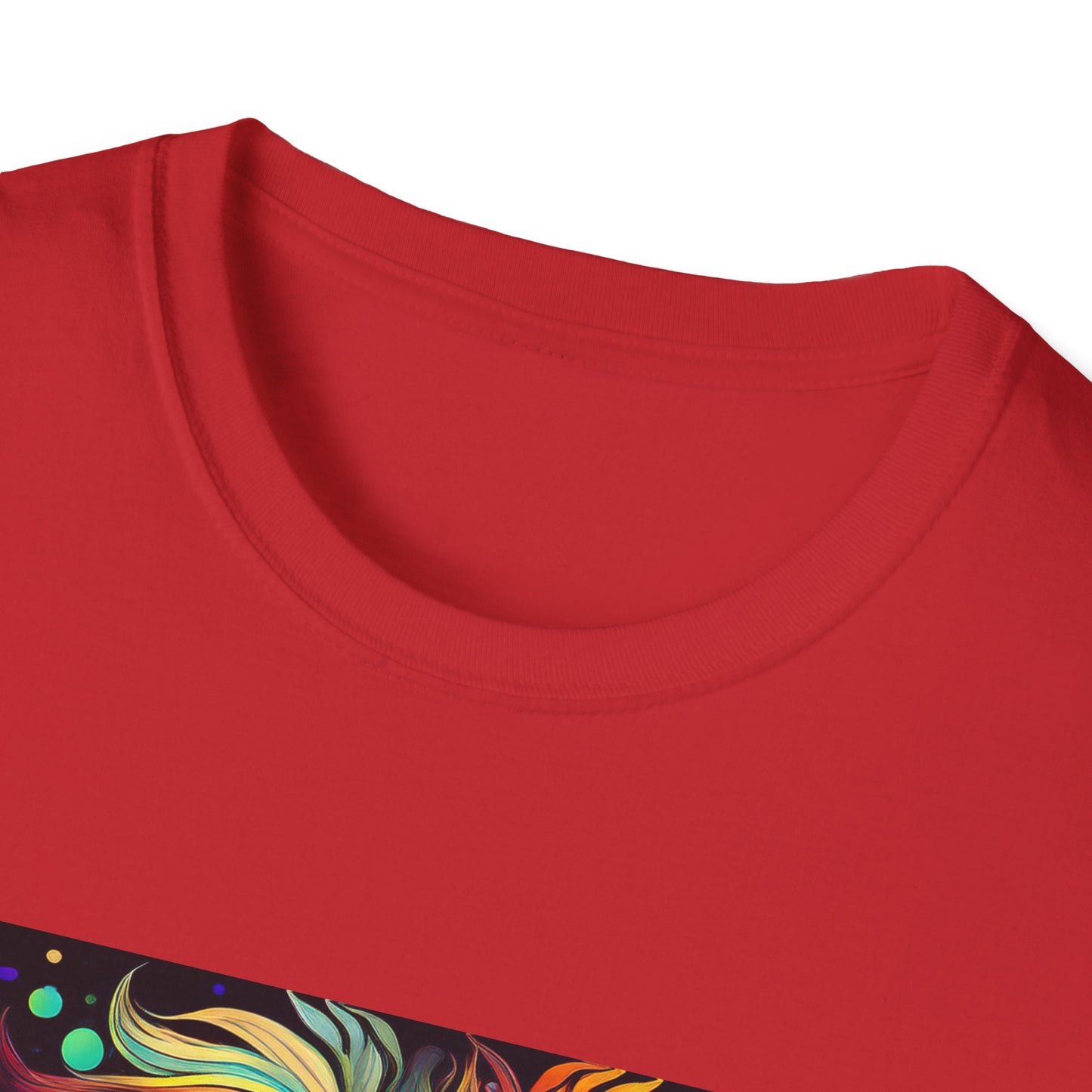 Colorful Leo Unisex Softstyle T-Shirt, Lion Graphic Tee for Animal Lovers, Astrology Shirt, Bold Art Wear, Gift for Leo Zodiac Fans