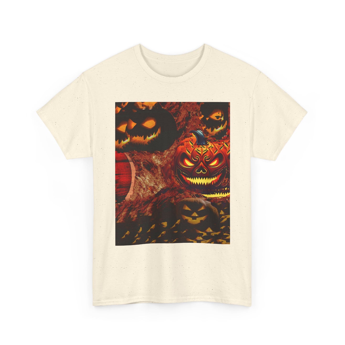 Halloween Distorted Pumpkin Unisex Tee, Spooky Shirt, Fall Apparel, Casual Halloween Outfit, Trick or Treat Tee, Festive Gift