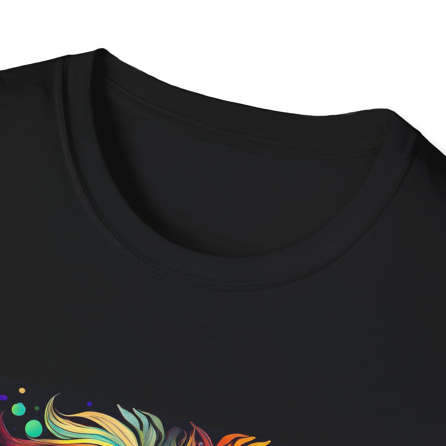 Colorful Leo Unisex Softstyle T-Shirt, Lion Graphic Tee for Animal Lovers, Astrology Shirt, Bold Art Wear, Gift for Leo Zodiac Fans