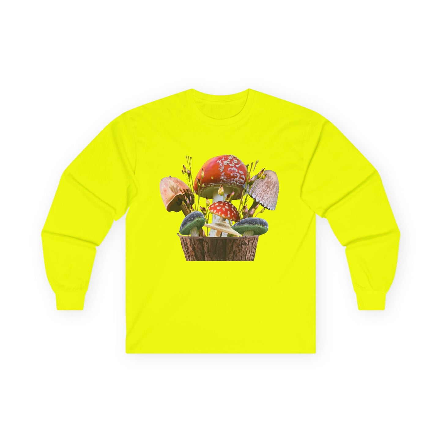 Whimsical Mushroom Long Sleeve Tee | Nature Lover Gift, Fall Fashion, Unisex Tee, Eco-Conscious Style, Cozy Everyday Wear