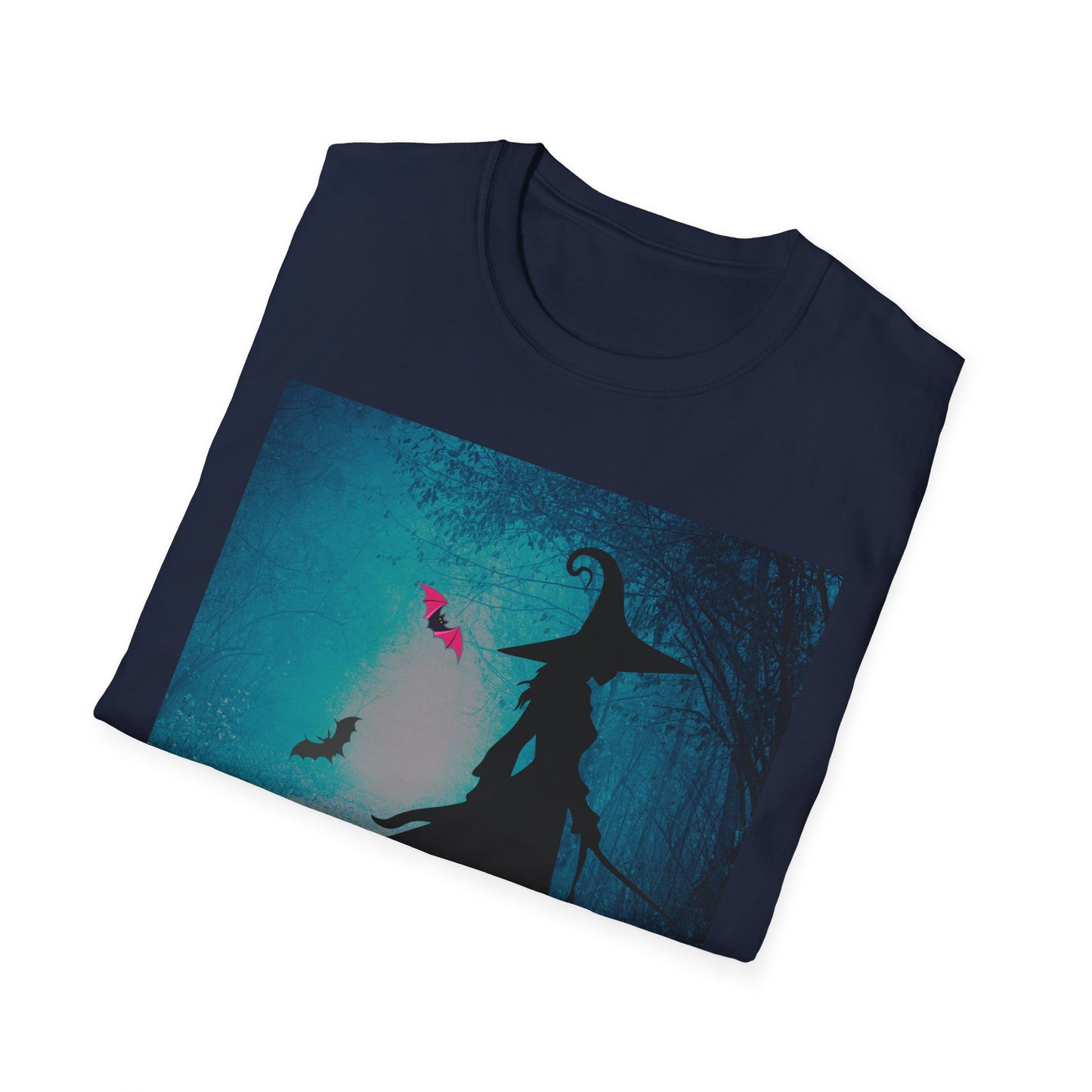 Magical Witch Art T-Shirt, Halloween Tee, Witchy Apparel, Gift for Her, Cute Graphic Shirt, Soft Unisex T-Shirt