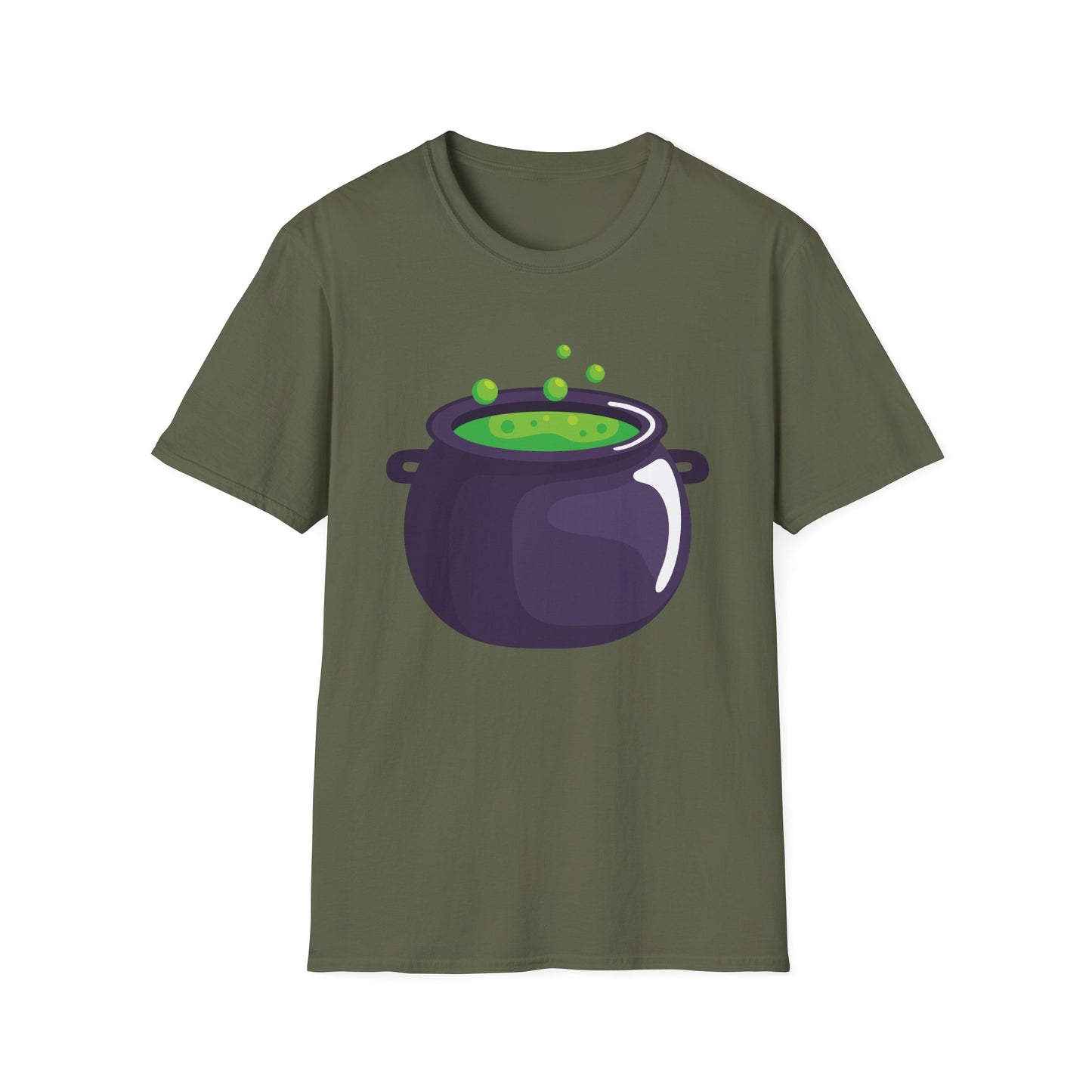 Halloween Potion Cauldron T-Shirt, Unisex Tee, Spooky Shirt, Witchy Apparel, Festival Wear, Halloween Costume