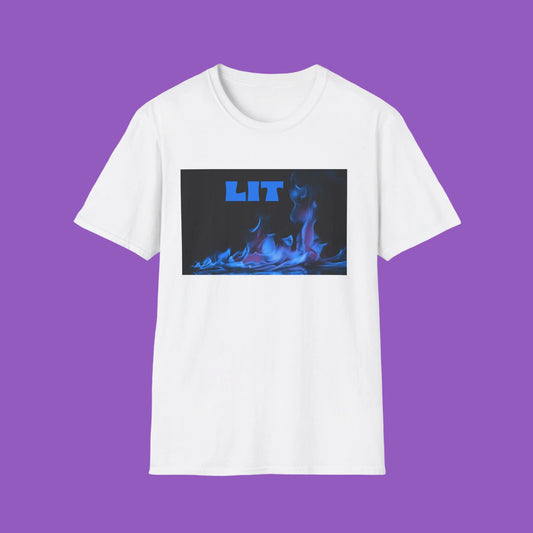 Lit Blue Flame T-Shirt