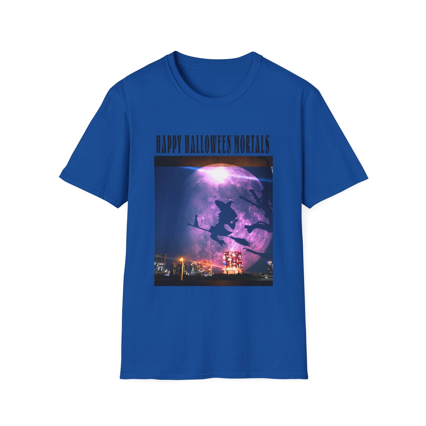 Halloween Graphic Tee, Witch Unisex Softstyle T-Shirt, Spooky Apparel, Trick or Treat Shirt, Halloween Gifts, Fall Fashion