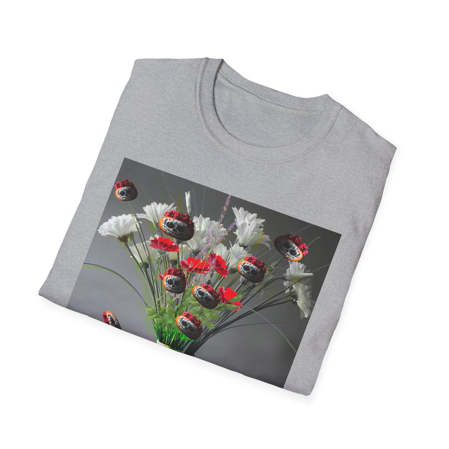 Skeleton Pumpkin Bouquet T-Shirt